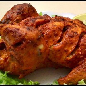 Tandoori (charcoal oven) Roast Whole Chicken BBQ Barbecue ( B.B.Q )