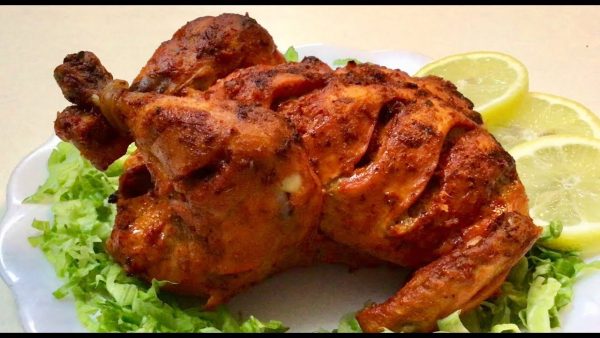 Tandoori (charcoal oven) Roast Whole Chicken BBQ Barbecue ( B.B.Q )